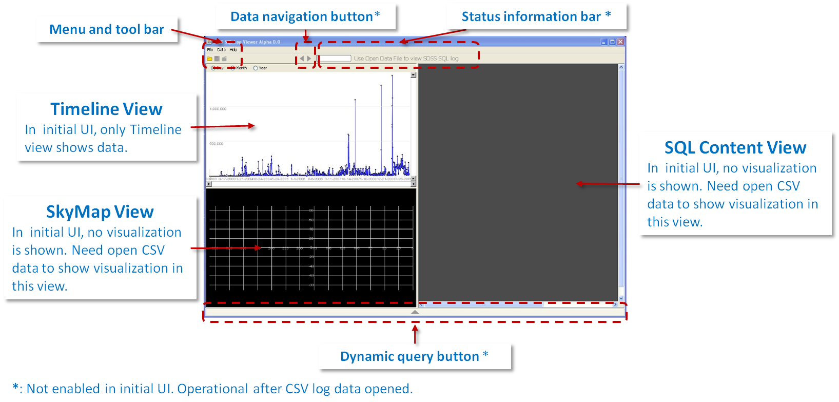 illustration of intial UI