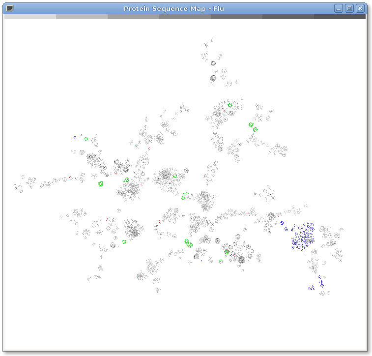 Influenza Sequence Map as of
         August 7, 2009